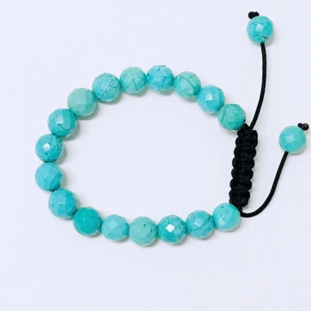 Turquoise Colored Lava Bracelet
